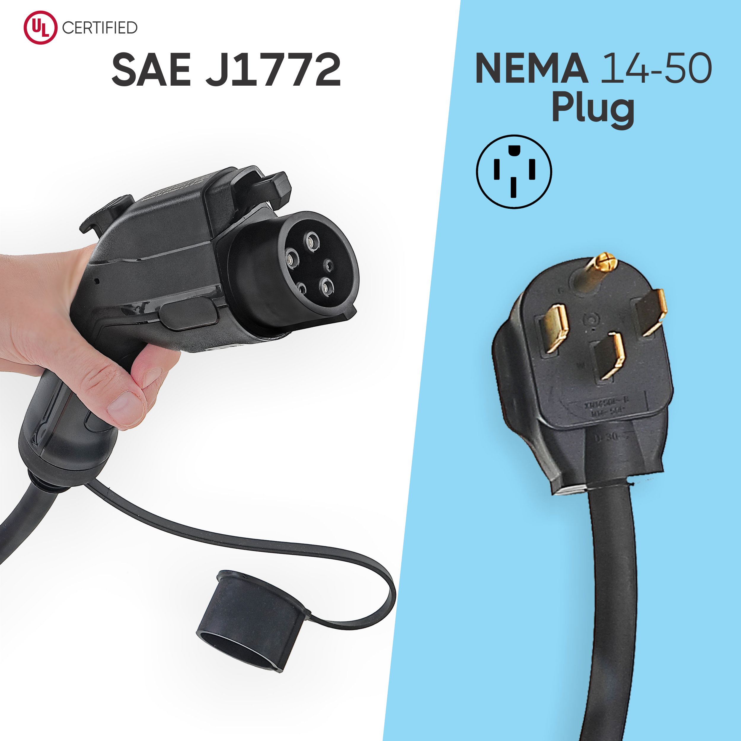 SBB Level 2 EV Portable Charger Compatible with J1772 EV Cars